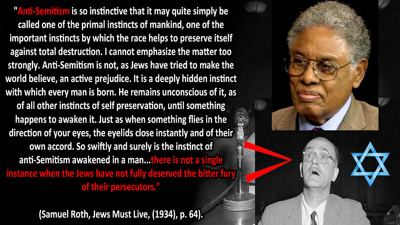 Thomas Sowell asked, what is the cause of Anti-Semitism? Gives the most Shabbos Goy answer ever! โก