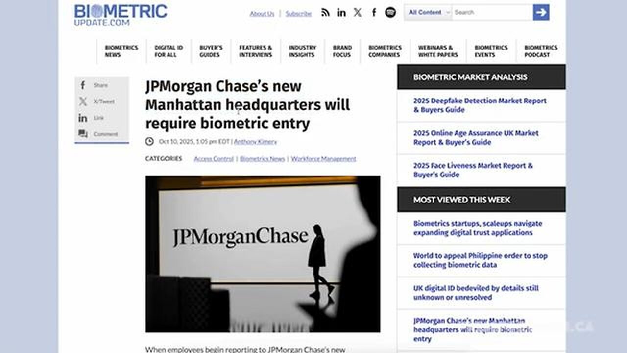 New BIOMETRIC MANDATE Signals NEW ERA OF WORKPLACE SURVEILLANCE!!!