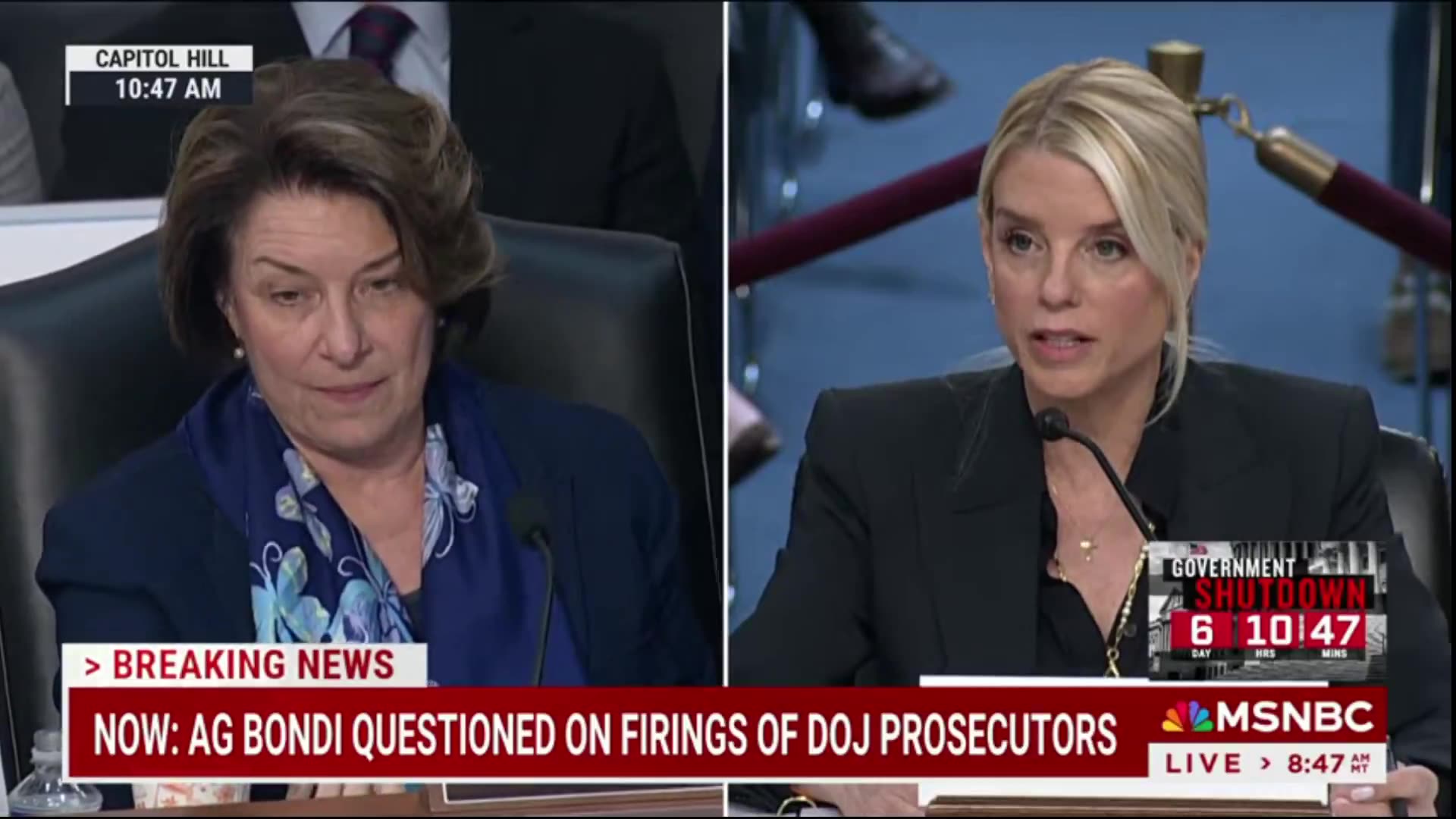 AG Pam Bondi STUNNED Senator Amy Klobuchar (D) My agents are working, on the street