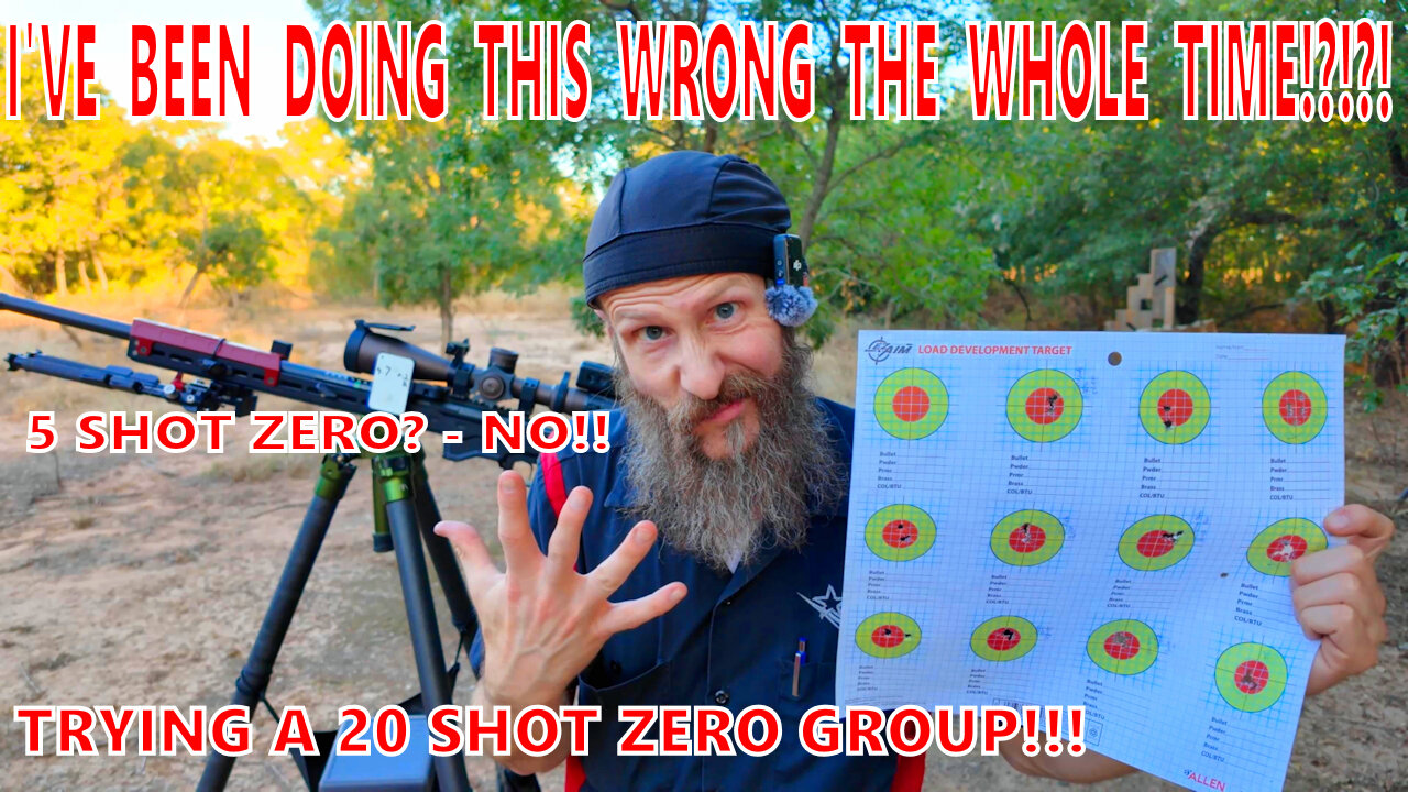 5 Shot Zero Is Wrong?? Lets Test the 20 Shot Zero Group Concept!