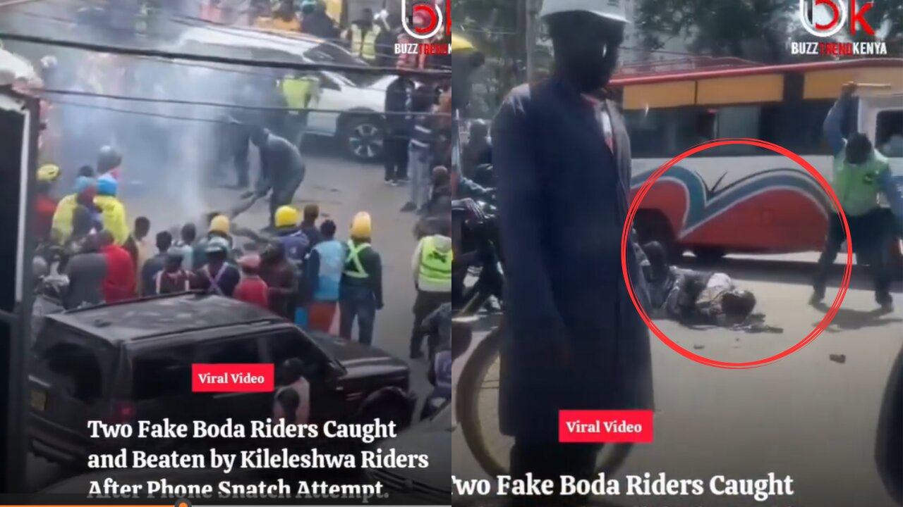 Phone Snatchers Arrested by Mob and Beaten Badly