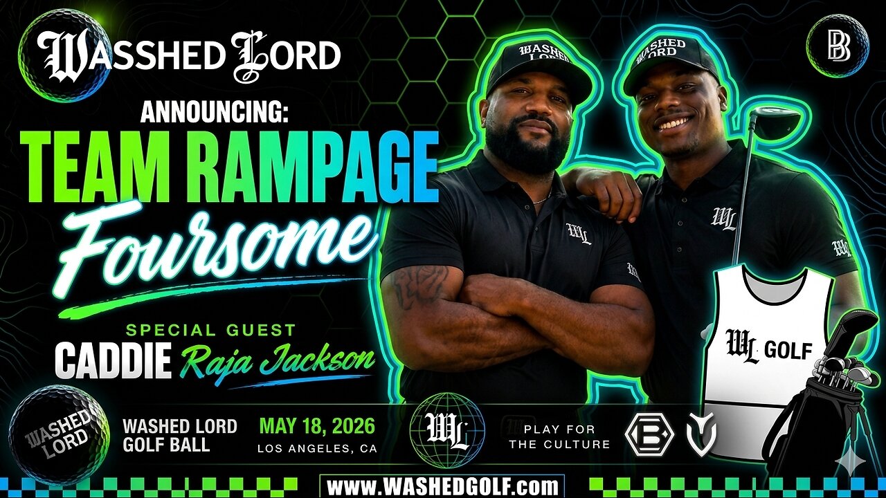 TEAM RAMPAGE FOURSOME w/ RAJA AS CADDY 🏌