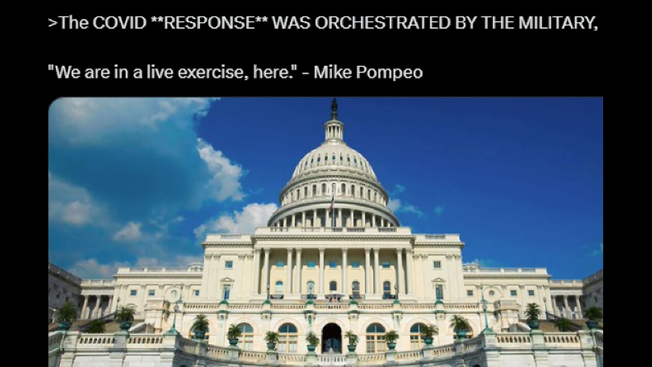 (2020) Deepstate Shill Mike Pompeo announces We are in a LIVE EXERCISE here!