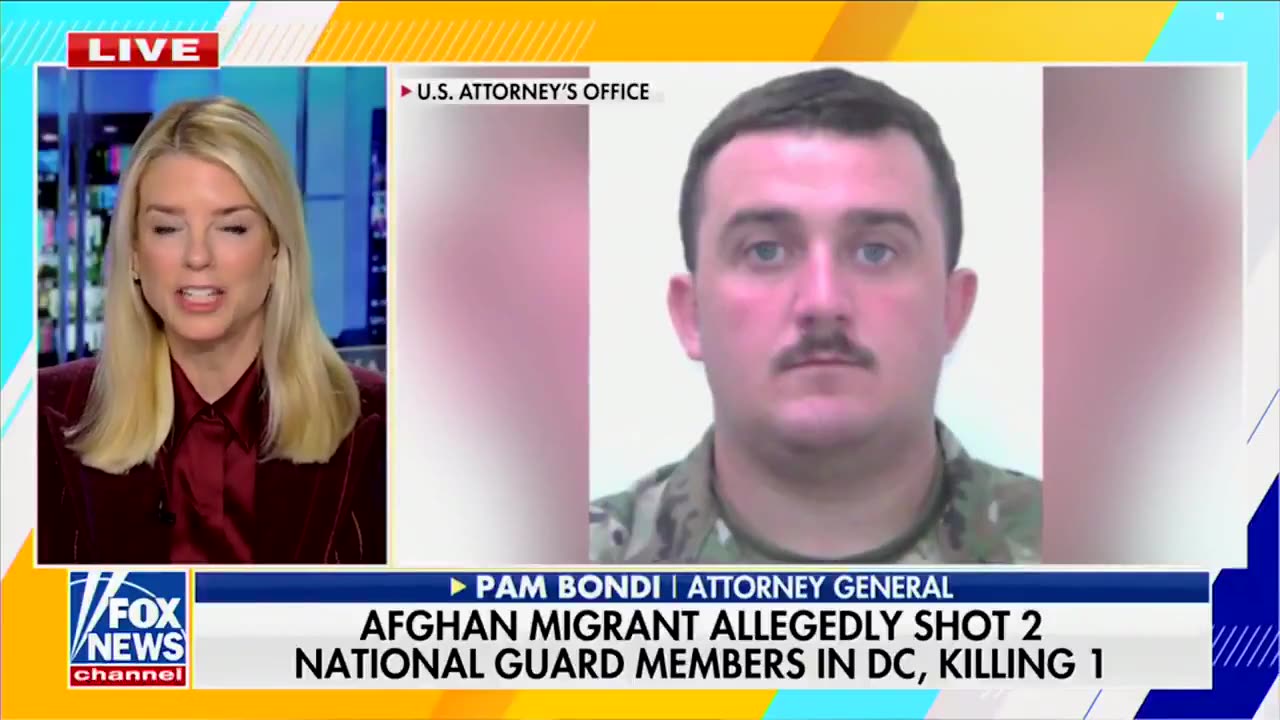 AG Pam Bondi on Staff Sergeant Andrew Wolfe: Please continue to pray for Andy...
