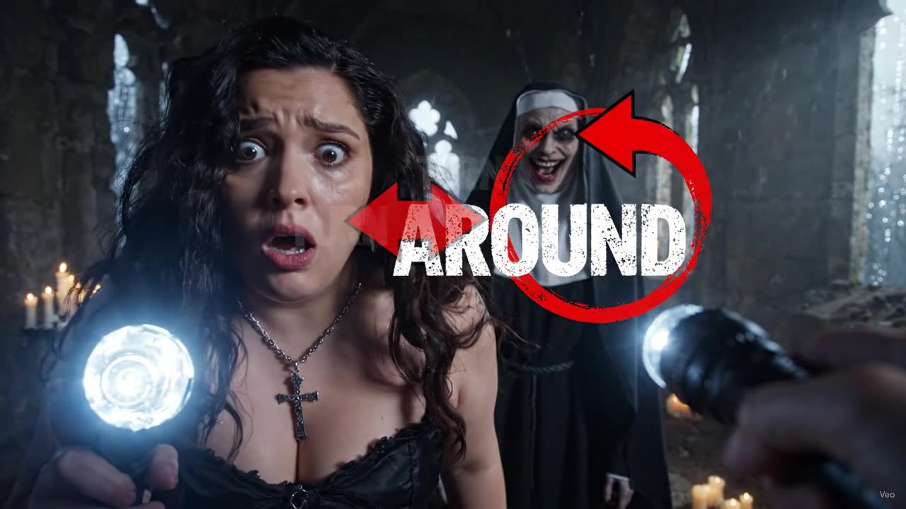 🔥 The Nun Was Standing In The Hallway 😱 Ultra Realistic Horror Girl • AI Supernatural Movie