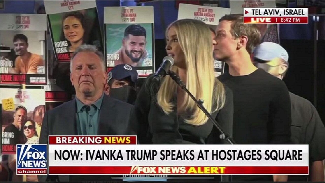 100,000+ BOO Netanyahu Hostages Square then CHANT “THANK YOU TRUMP” after Ivanka says, He [Trump] sees you. He hears you. He stands with you