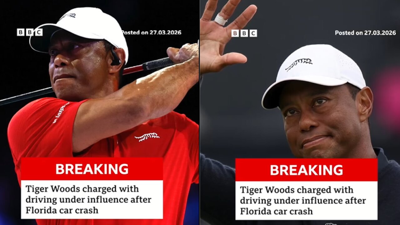 Tiger Woods Charged With Driving Under Influence after Florida Car Crash