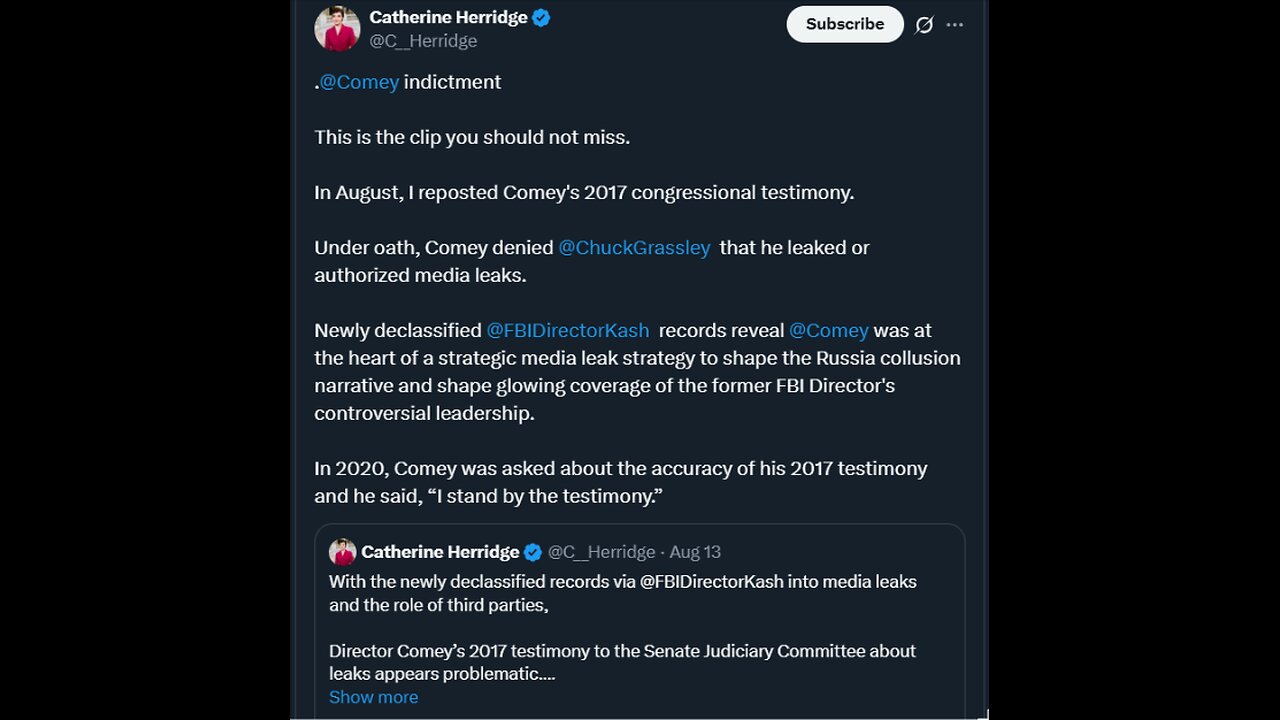 TheRubberDuck79 - this right here is what James Comey was indicted for.