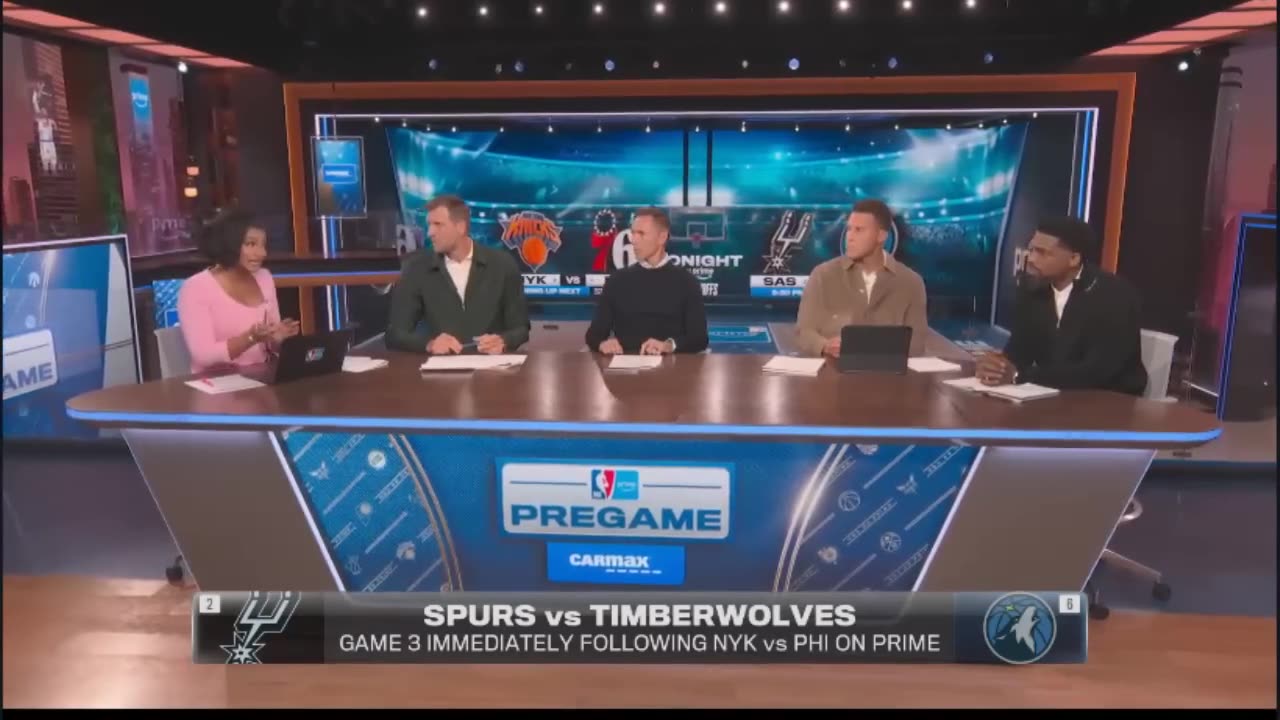 NBA on Prime crew reacts to Victor Wembanyama dropping 16 as Spurs tie Timberwolves 51–51 in half