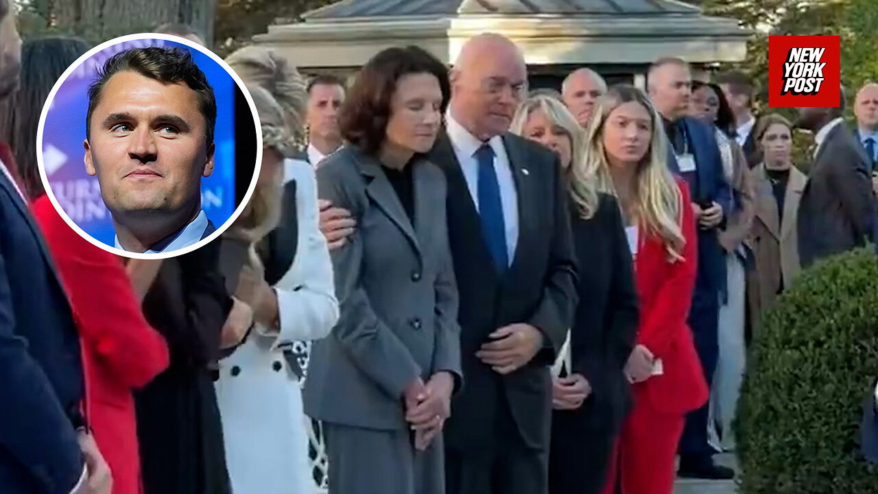 Rare glimpse of Charlie Kirks parents during somber moment