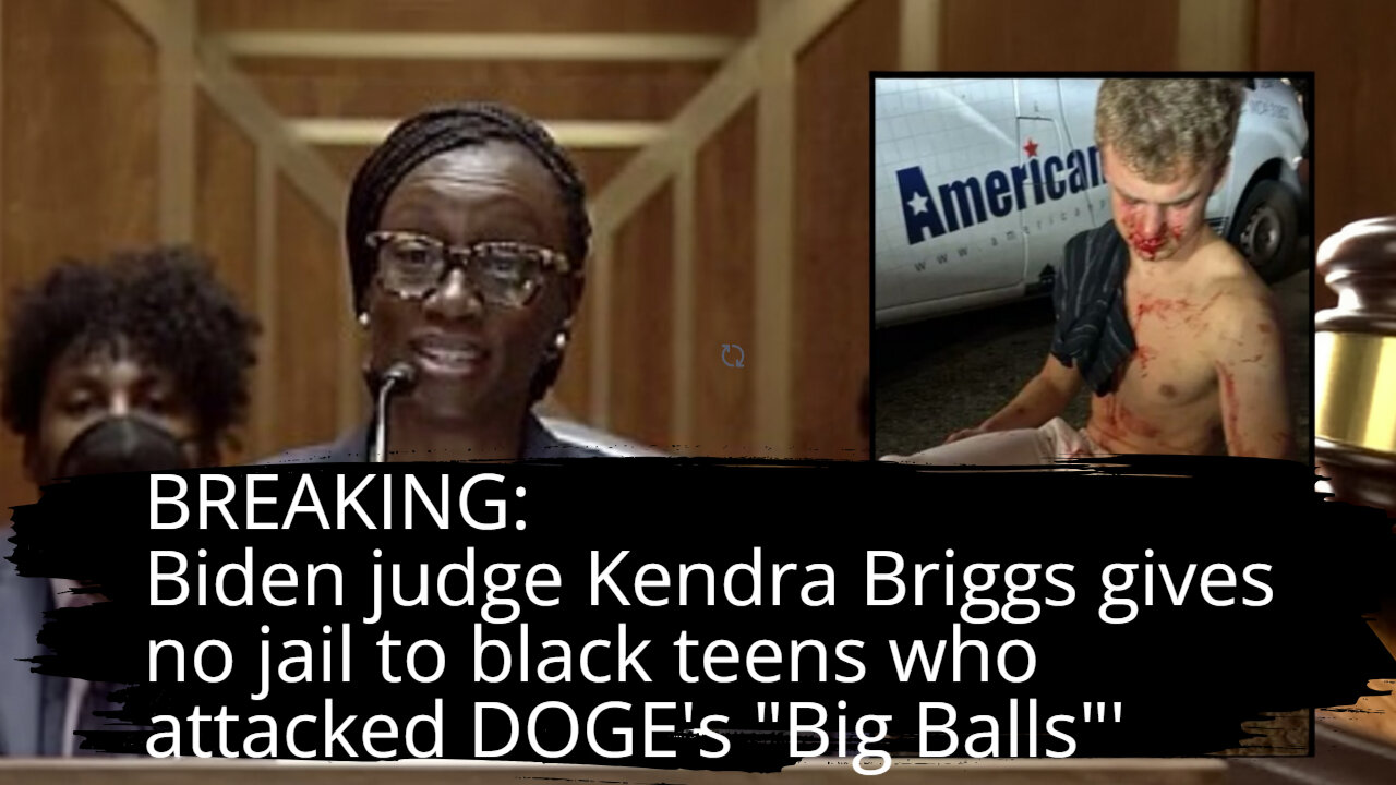 BREAKING: Biden judge Kendra Briggs gives no jail to BLACK teens who attacked DOGEs Big Balls.