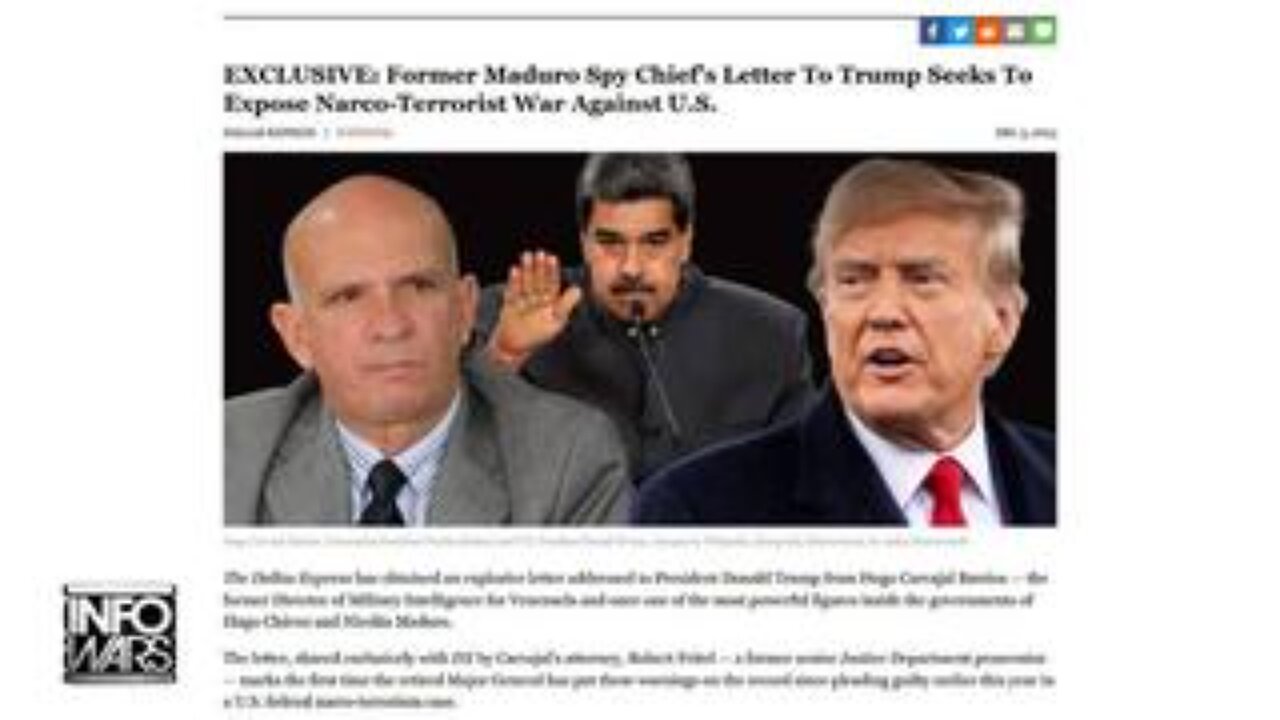 Former Head Of Venezuelan Intelligence Flips On Maduro! Hands Trump Plans To Overthrow US