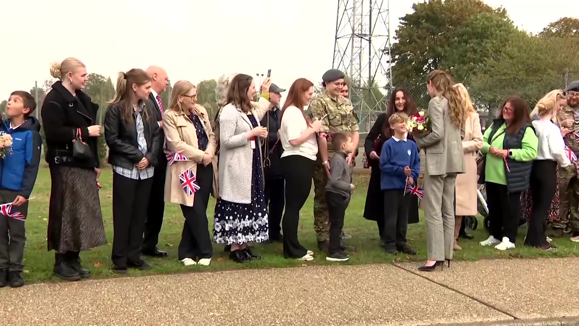 UKs Princess Kate makes first visit to air force base