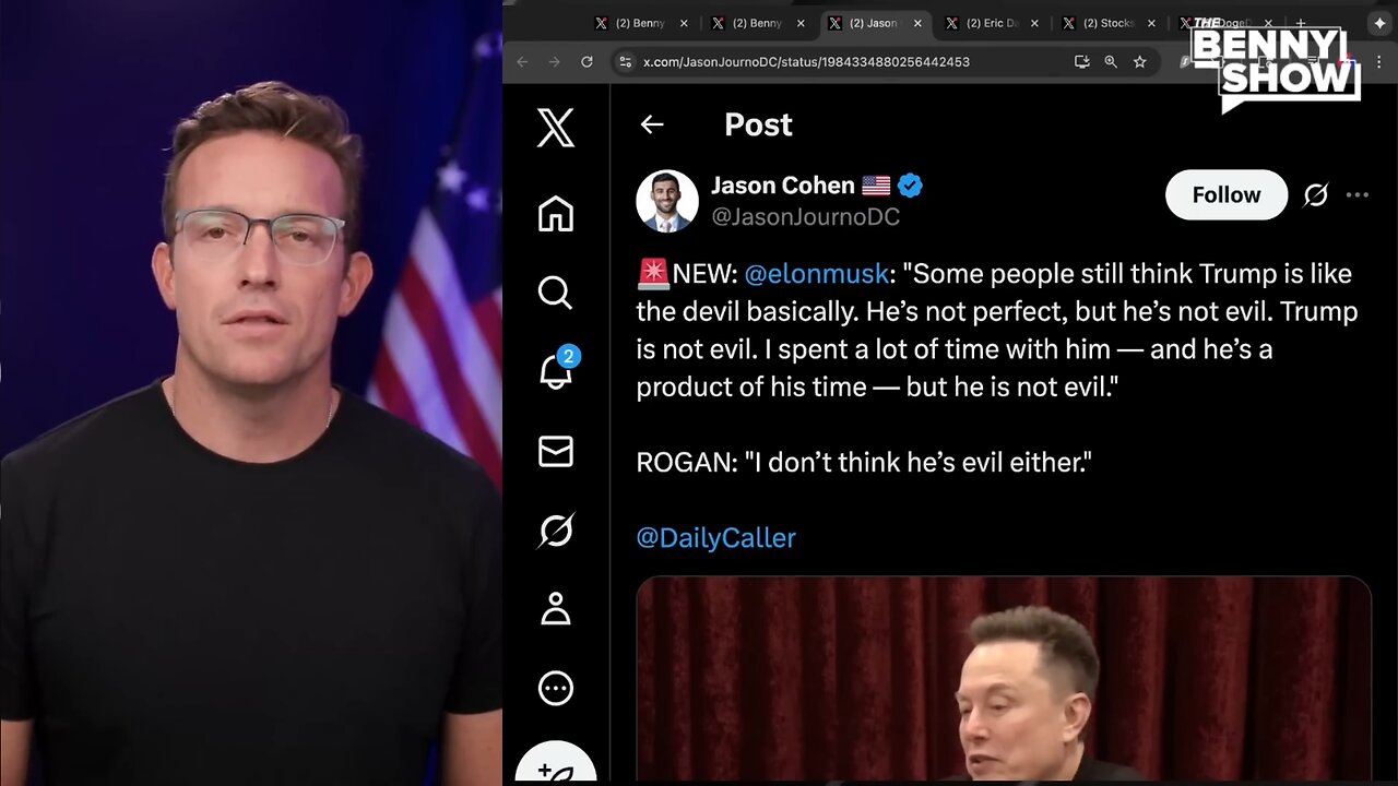 Benny Johnson 🎃 Joe Rogan Drops Halloween Surprise Elon Podcast w/ Elon Musk