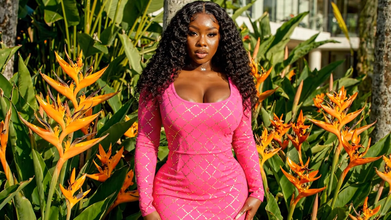 🏨 Curvy Latina Girl & African Ebony Woman 🔥 Luxury Fashion Outfit ✨ AI Video Animation