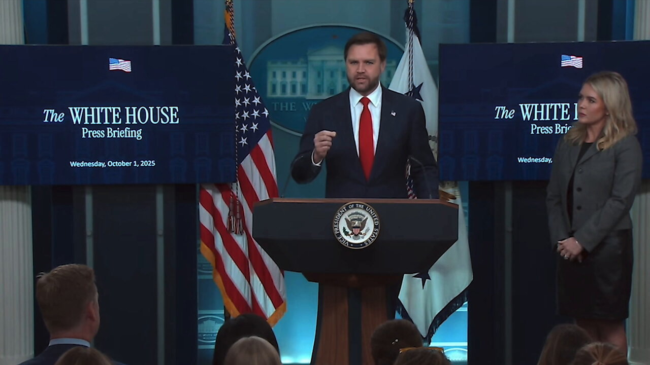 JD Vance pins gov shutdown on Chuck Schumer being terrified of losing primary to AOC
