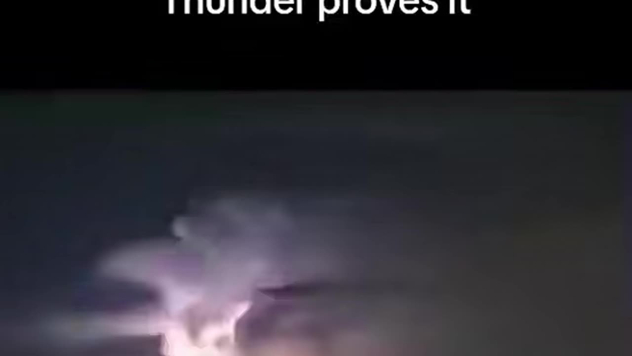Thunder proves we live within a domed realm which is only possible on a flat earth.😎👌