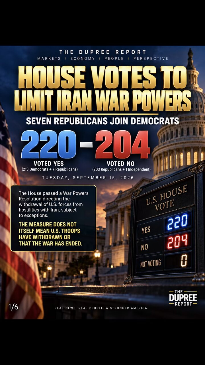 CONGRESS MOVES TO LIMIT TRUMP’S IRAN WAR AS COSTS REACH BILLIONS thumbnail