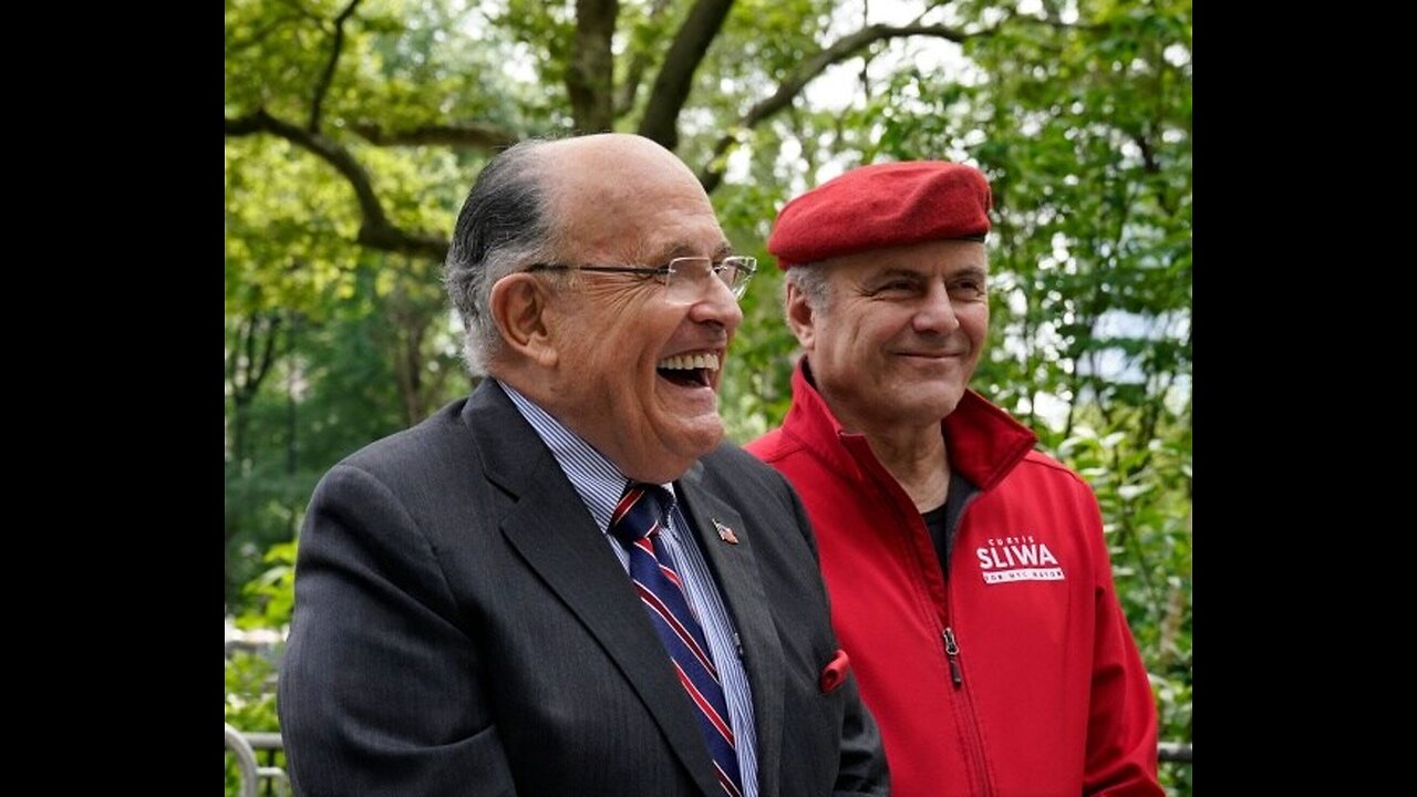 Giuliani Endorses Sliwa for NYC Mayor, Blasts Cuomo as Disgrace.mp4