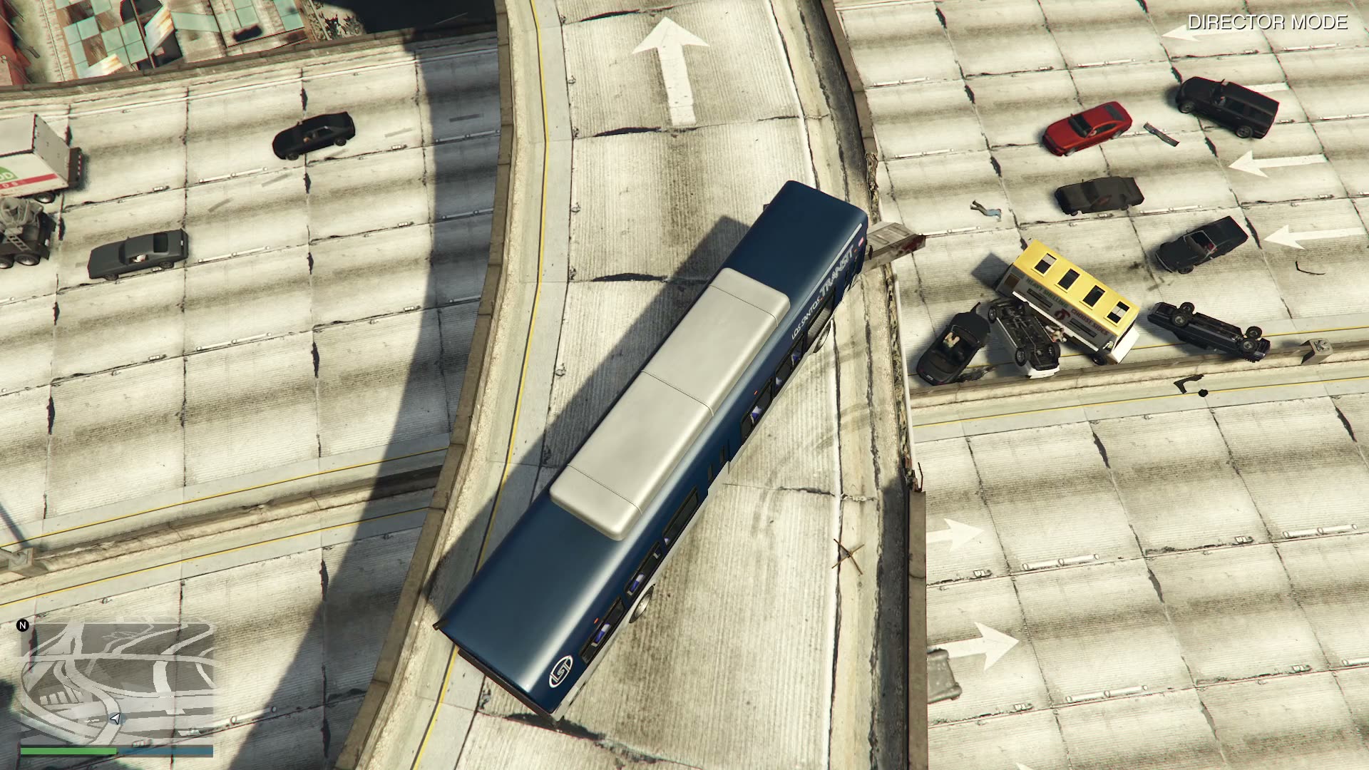 GTA 5 GLITCH – NPCS DRIVE OFF OVERPASS & EXPLODE! CAR GO BOOM CRASH ...