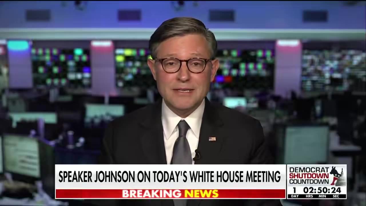 Speaker Johnson slams Democrats after Oval Office meeting on government shutdown