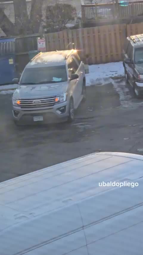 ICE is out working hard even in the snow