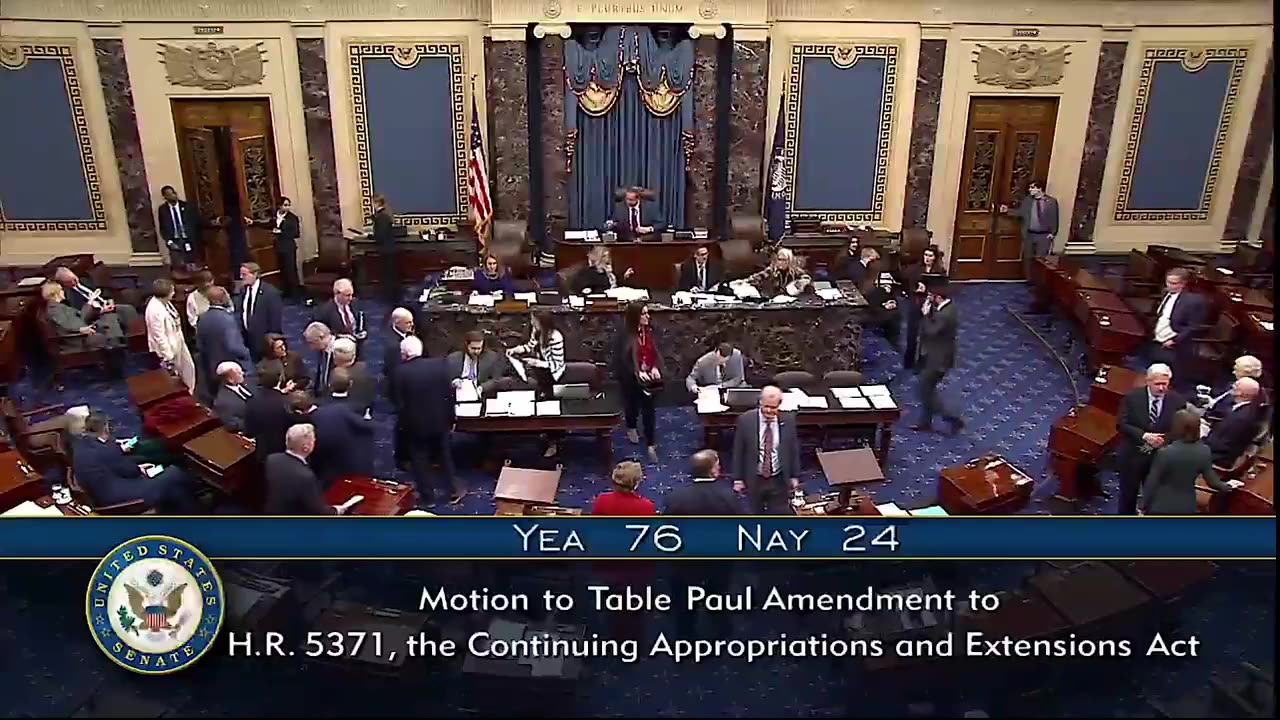 Senate OVERWHELMLINGLY votes to TABLE Rand Pauls Hemp Amendment.