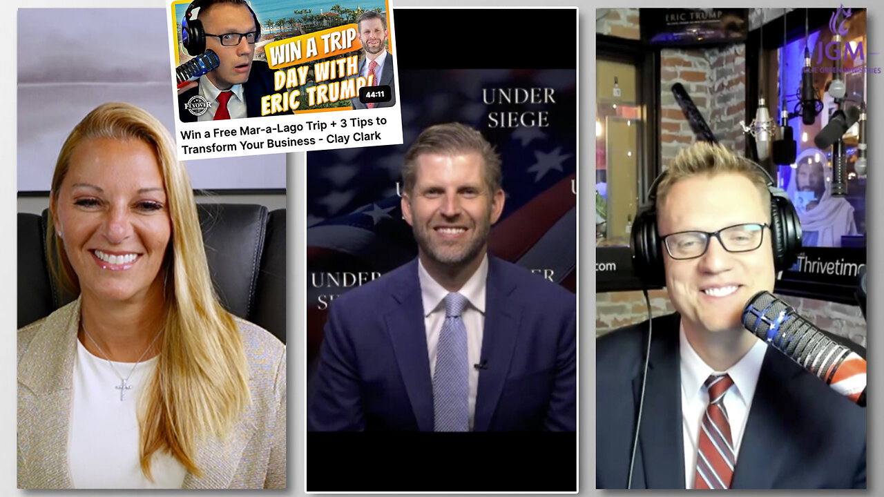 Julie Green | Eric Trump, Julie Green & Clay Clark Discuss America Under Siege + Win A Trip to Mar-a-Lago Club? + Join Eric Trump at Clay Clarks Dec. 4-5 ThrivetimeShow.com Business Conference