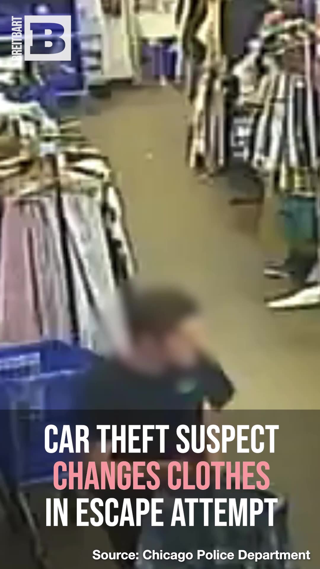 Nice Try! Car Theft Suspect Runs Into Goodwill, Changes Clothes in Escape Attempt
