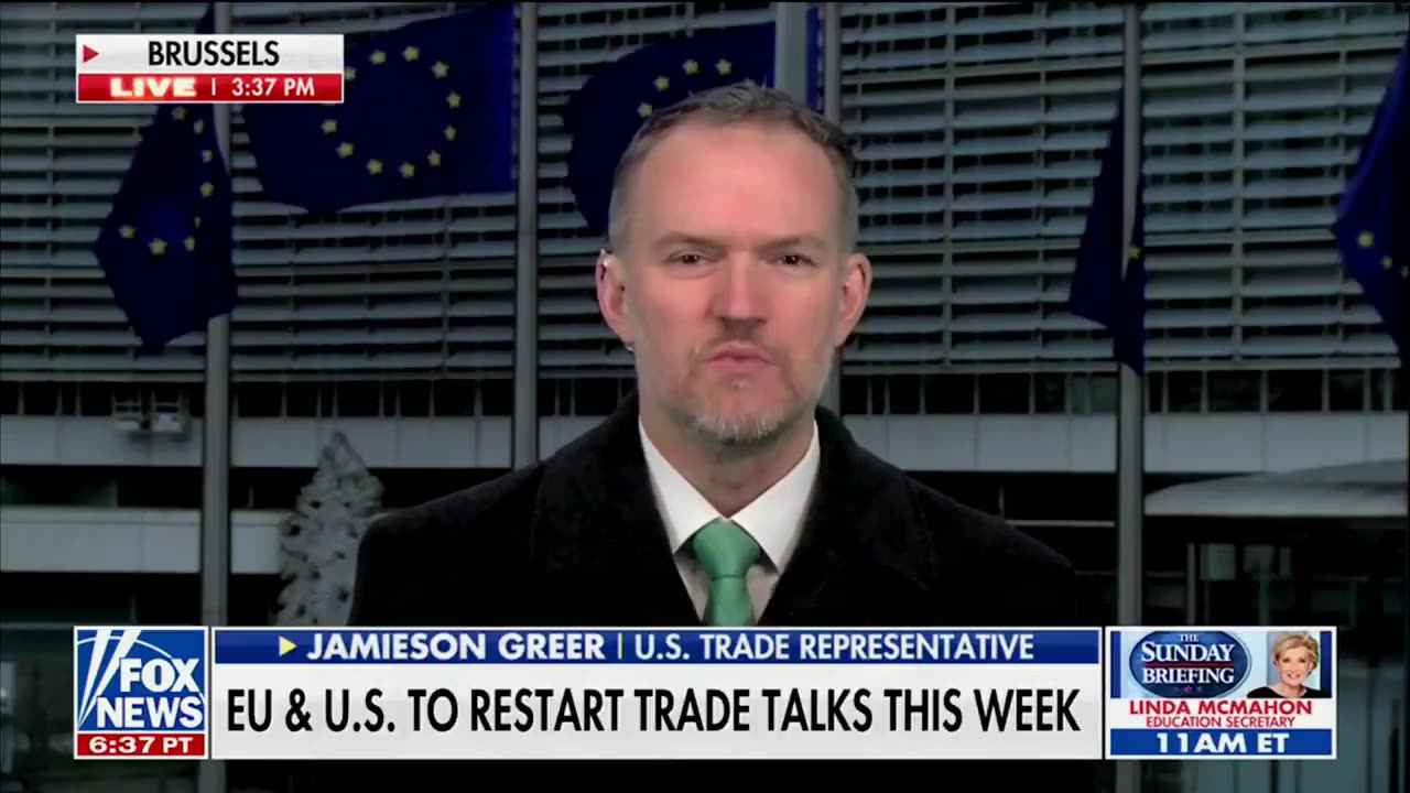 Amb. Greer says his meetings in Brussels have been great: Ive been meeting with my counterpart,