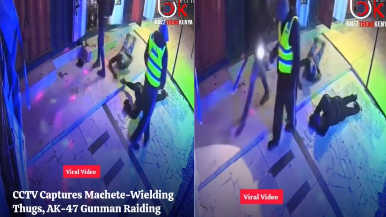 Armed Thieves Raid Bar With AK-47! (CCTV Footage)
