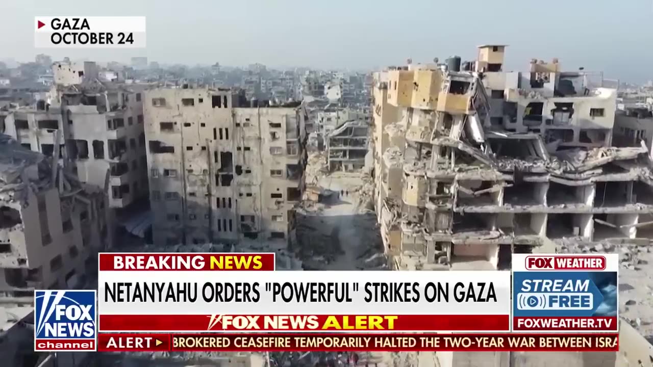 Netanyahu orders Gaza strikes after Israeli official says Hamas violated ceasefire