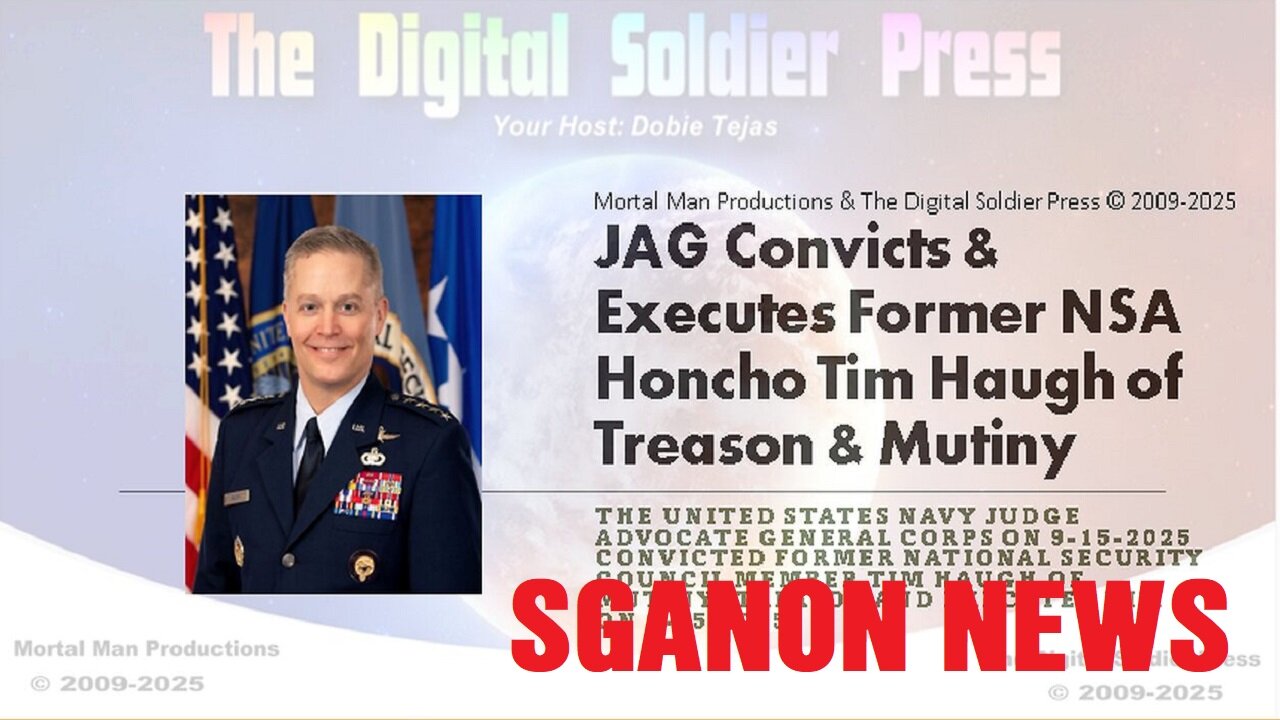 JAG Convicts & Executes Former NSA Honcho Tim Haugh for Mutiny & Treason