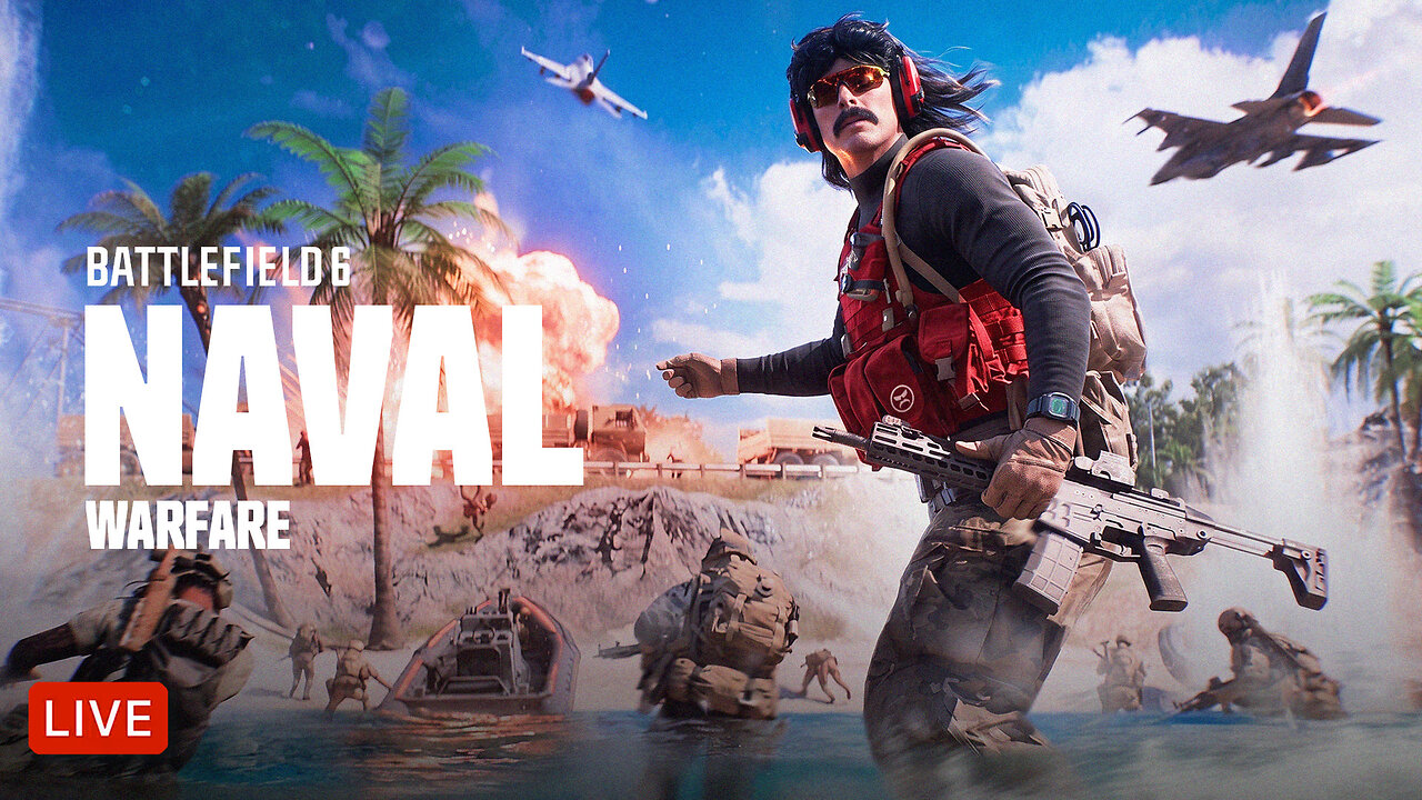 🔴DR DISRESPECT - BATTLEFIELD 6 - LAND. AIR. SEA.