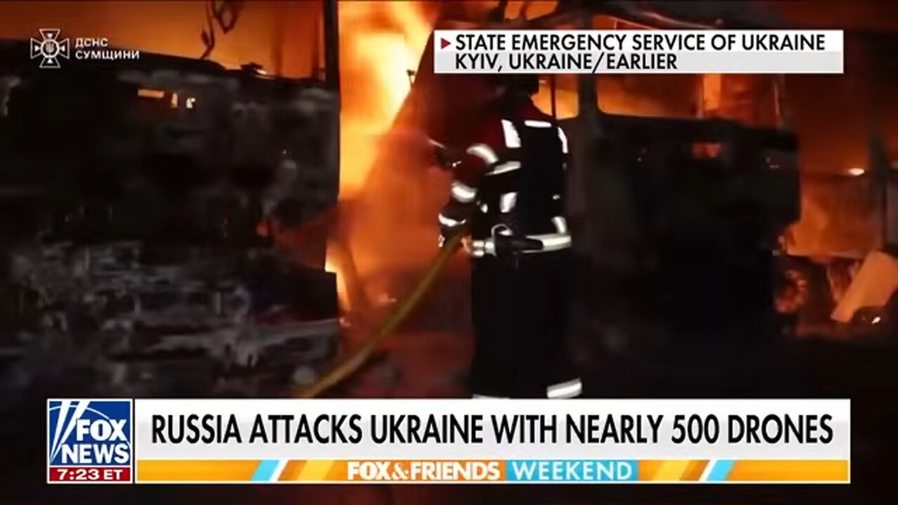 BREAKING: Russia launches major attack on Ukraine with 500 drones