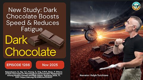 New Study: Dark Chocolate Boosts Speed & Reduces Fatigue Ep. 1266 NOV 2025