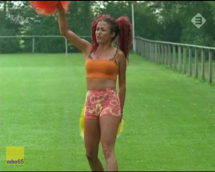 Katja Schuurman - Shorts & Orange Top = Part of Some Movie