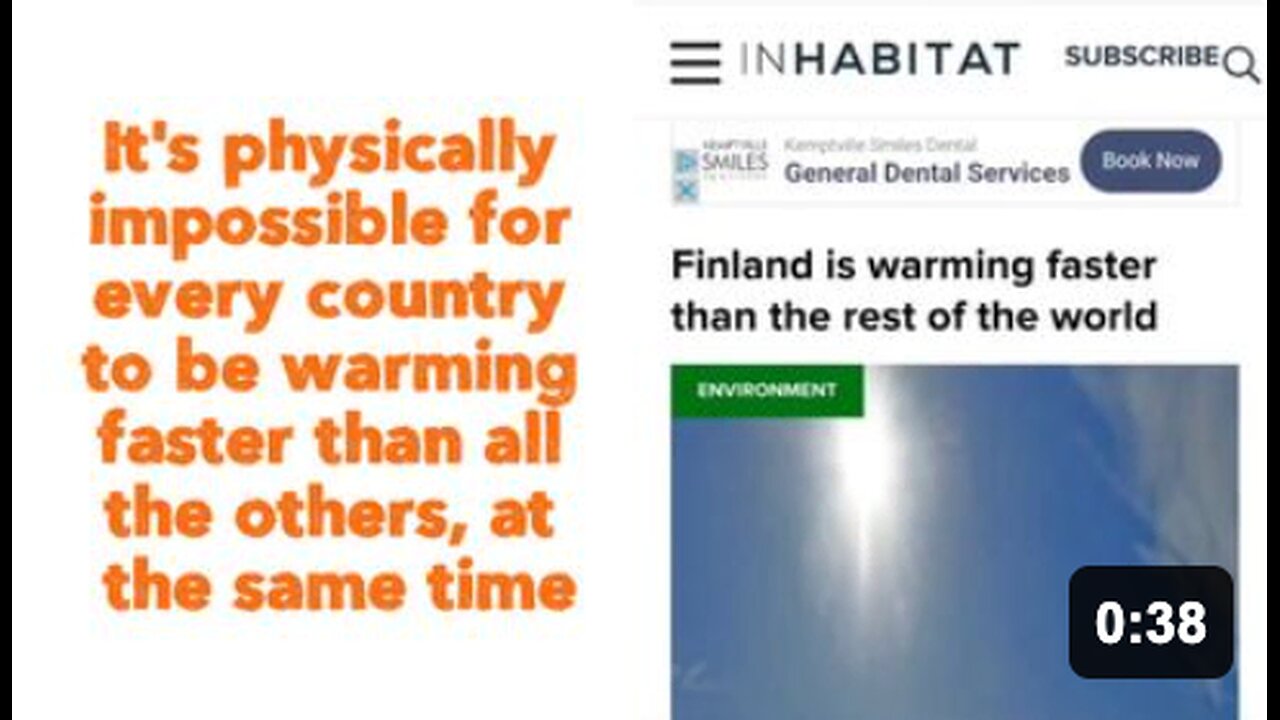 Its physically impossible for every country to be warming faster than all the others, at the same time