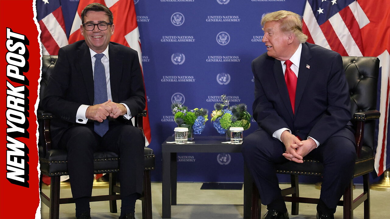 British PM teases Trump over past insult to Manchester during bilateral meeting thumbnail