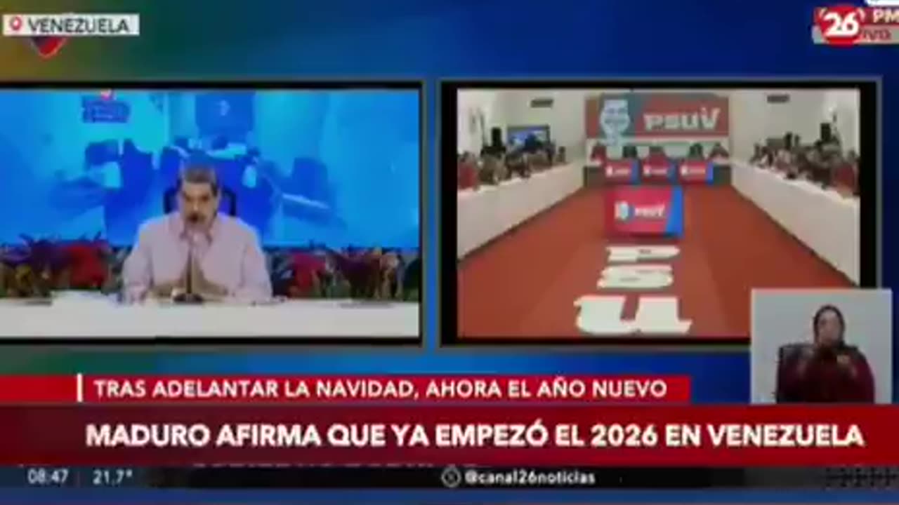 2026 has already begun, today is already 2026 - Venezuelan President Maduro.