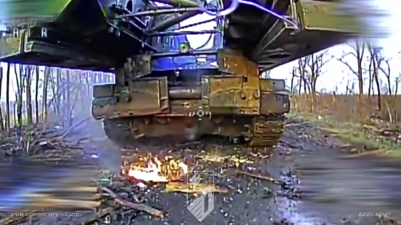 π₯ Drone operators 1st AK NGU Azov actively burn Russian armored vehicles in the Dobropillya