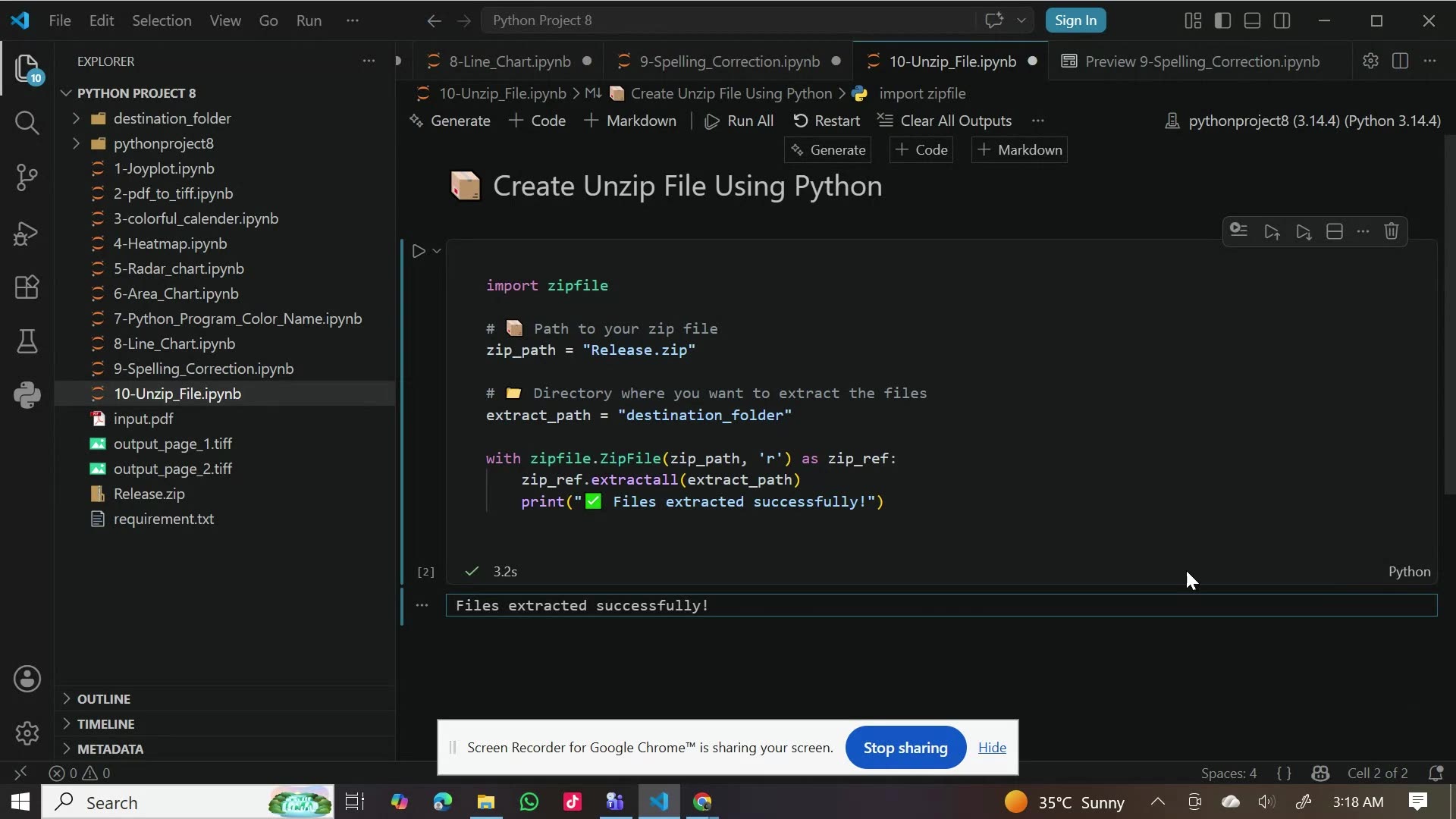 Build Your Own ZIP Extractor Tool in Python | Easy Python Project 🚀