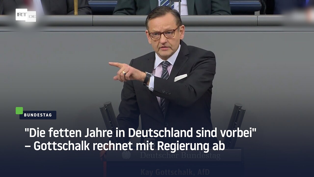Die fetten Jahre in Deutschland sind vorbei – Gottschalk rechnet mit Regierung ab