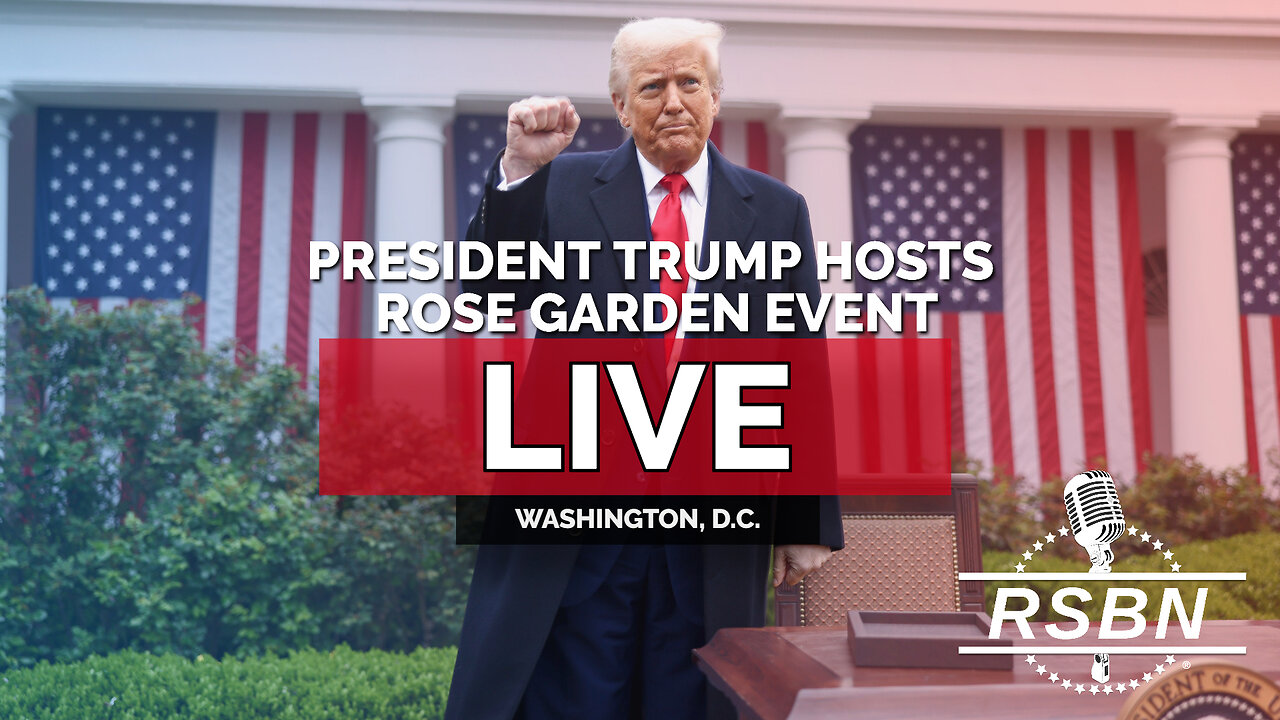 LIVE: President Trump Hosts a White House Rose Garden Event - 08/24/26 thumbnail