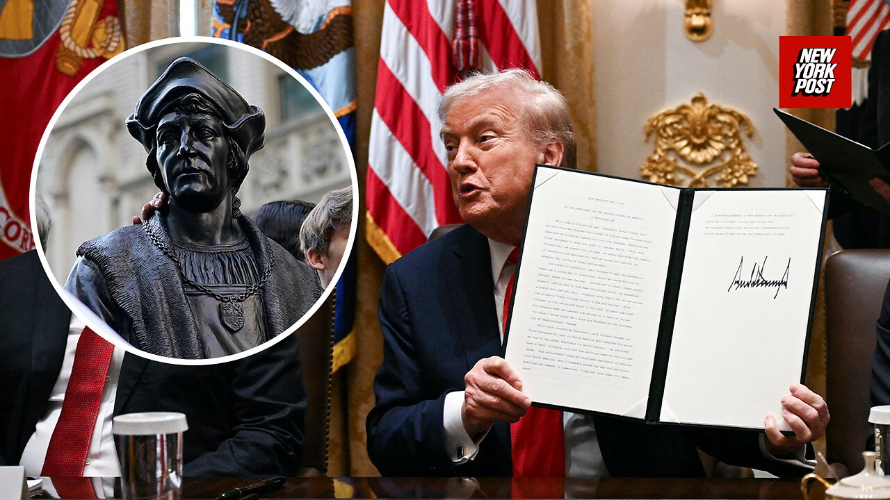 Were back, Italians!: Trump signs proclamation hailing Columbus Day return