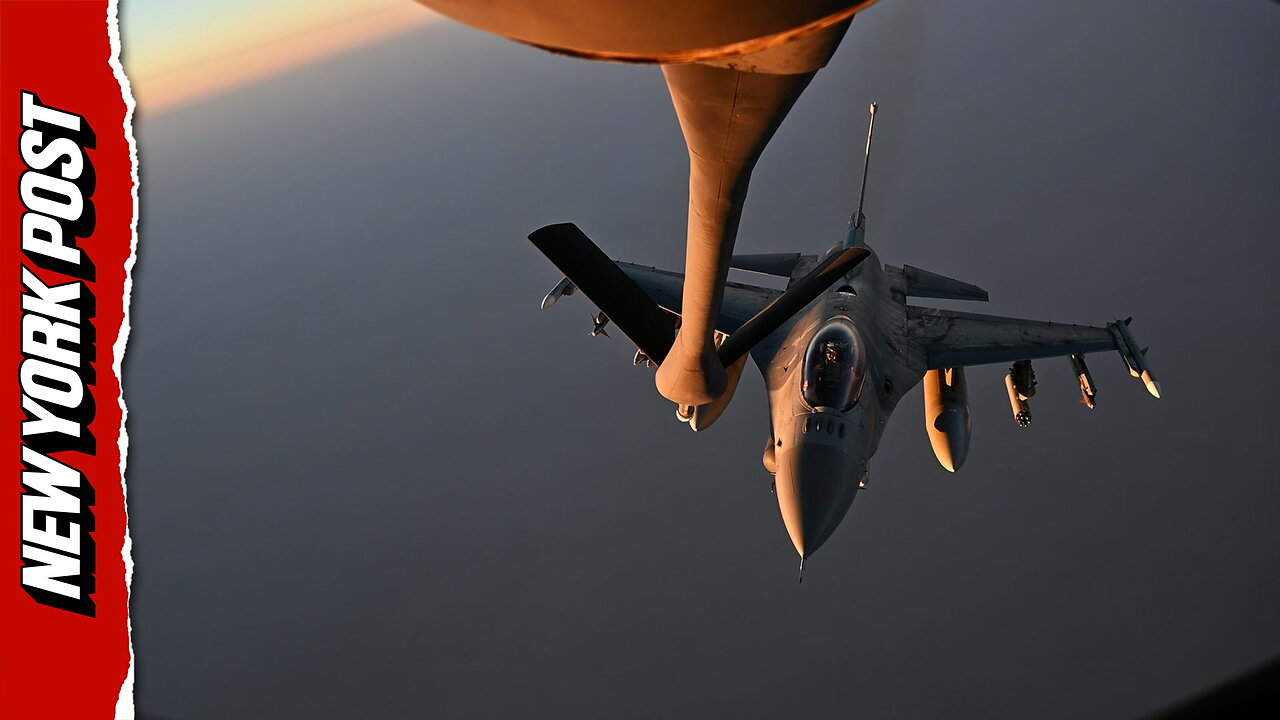 U.S. Air Force refuels F-16s in stunning mid-air display thumbnail