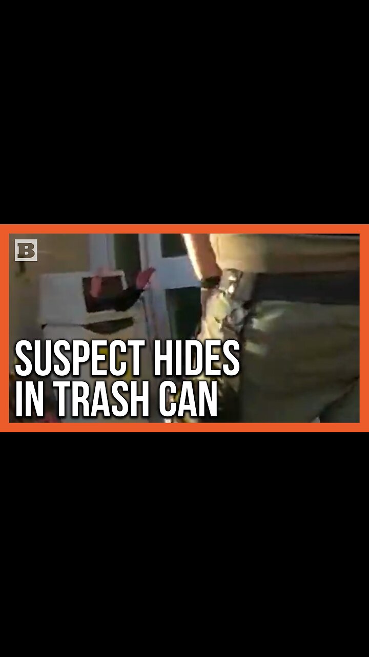 Suspect Hides in Trash Can in Sad Attempt to Elude Police