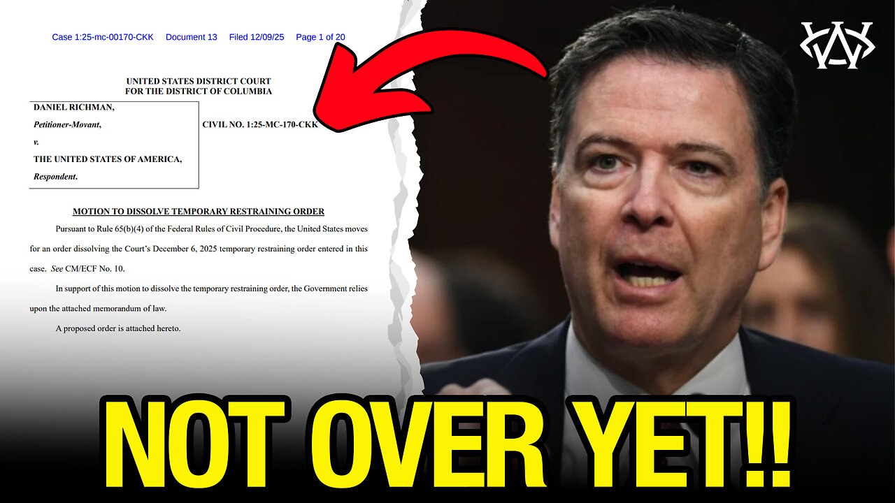 DOJ Fires Back Over Comey Prosecution!!
