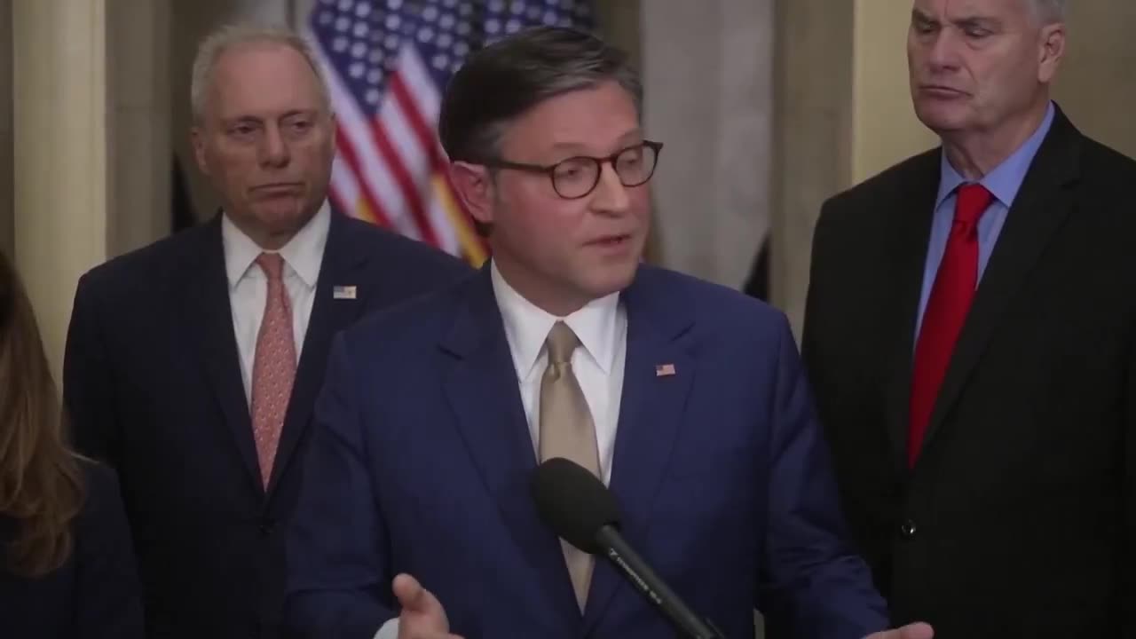 SPEAKER JOHNSON: Many of you asked me this morning about sombreros and memes.