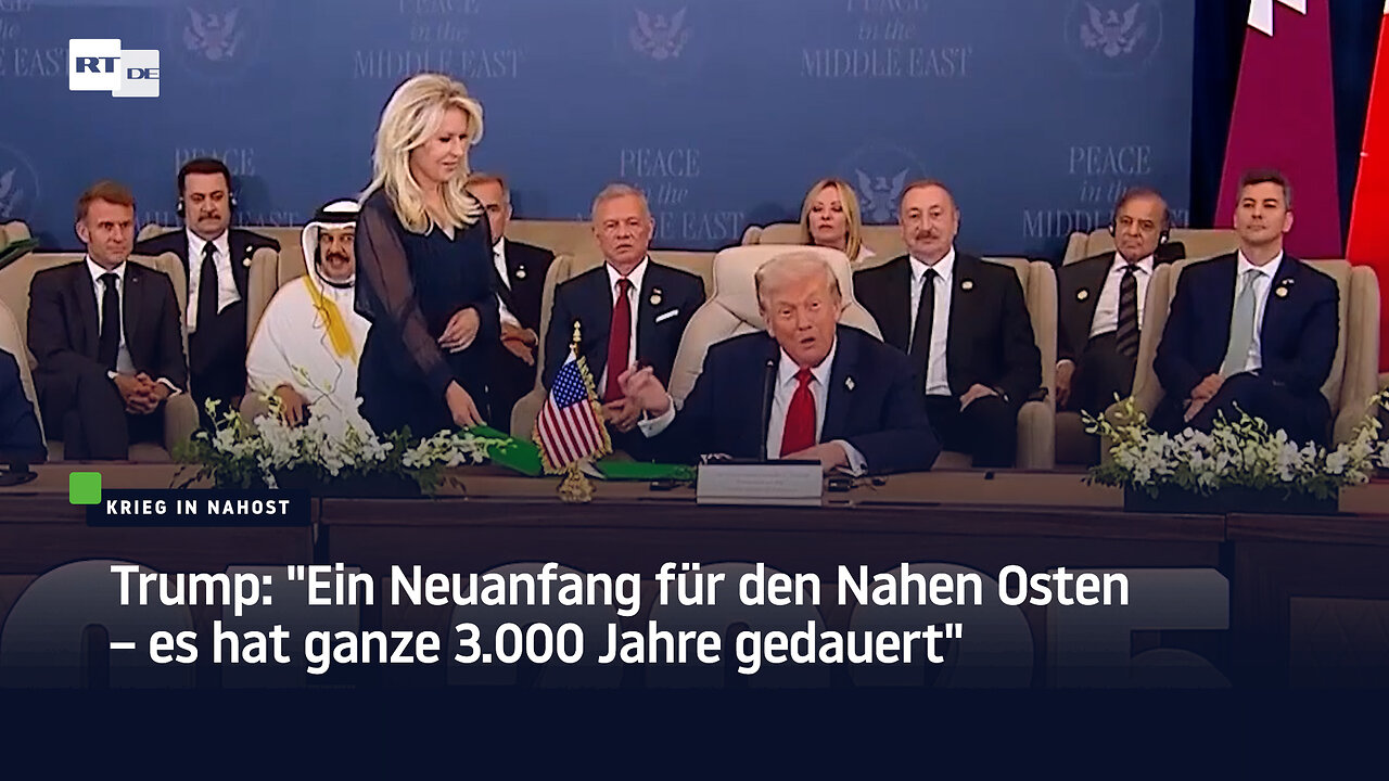 Trump: Ein Neuanfang für den Nahen Osten – es hat ganze 3.000 Jahre gedauert